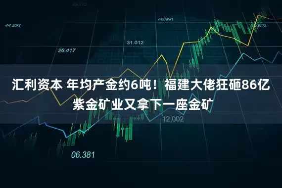 汇利资本 年均产金约6吨！福建大佬狂砸86亿 紫金矿业又拿下一座金矿